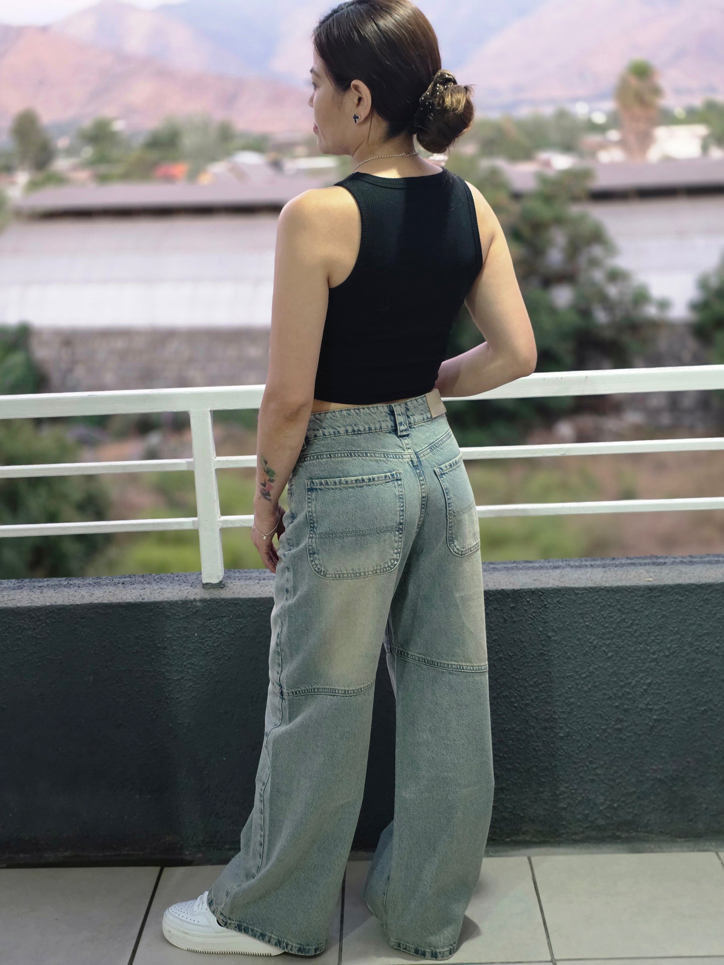 Jeans Wide Leg Vintage Òxido