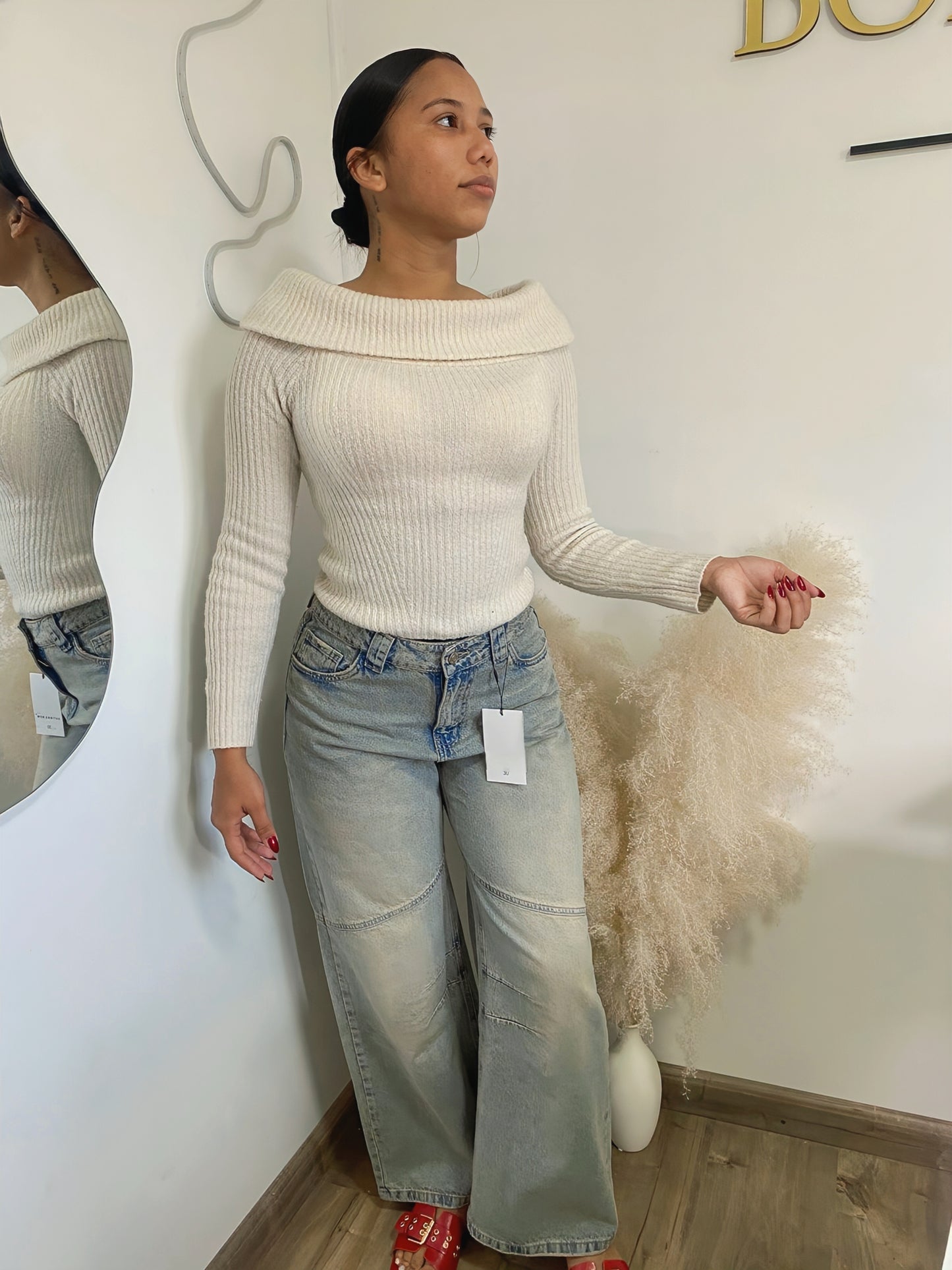 Jeans Wide Leg Vintage Òxido