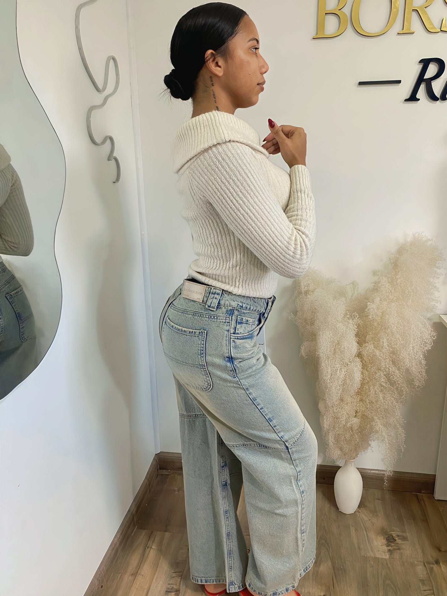 Jeans Wide Leg Vintage Òxido